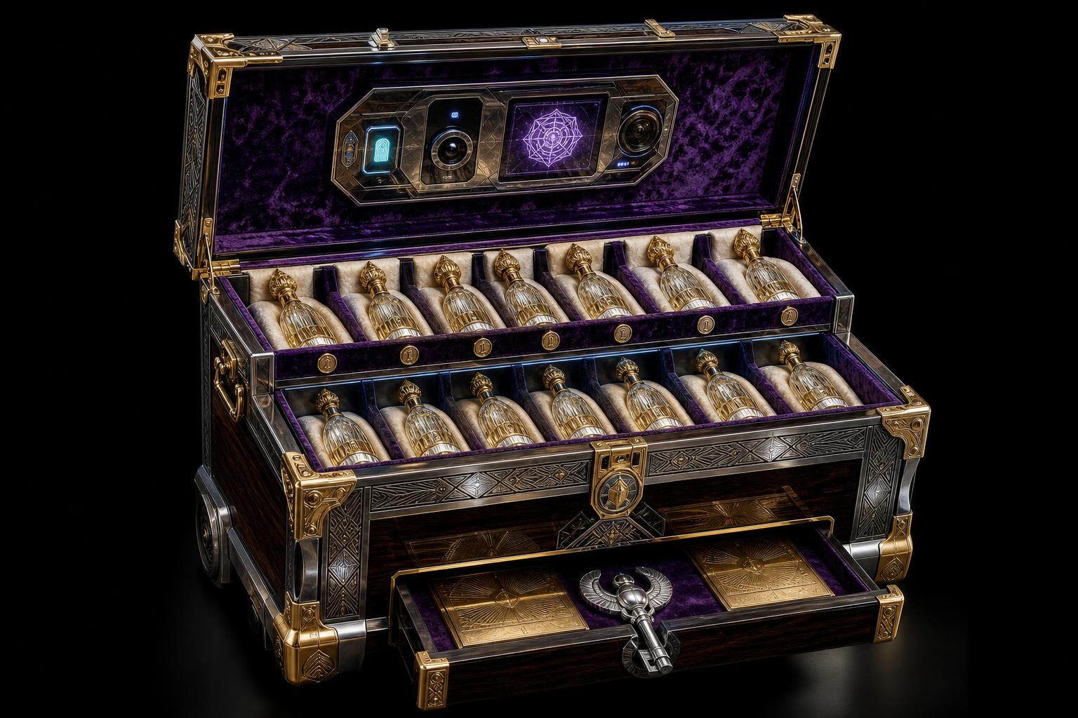 Pharaoh's Trunk — 12 Bottle Vault